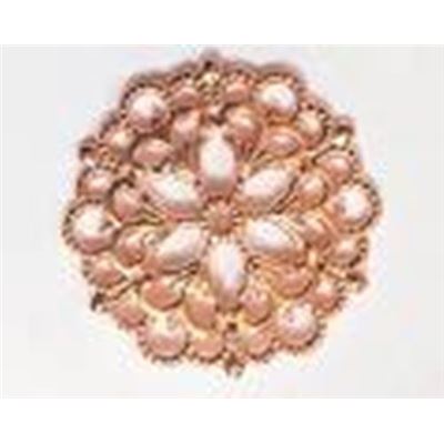 Rose Gold  Filligree Connector Flat Round 29mm each