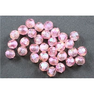 Plastic Hex Apricot AB 4mm - Minimum 8g