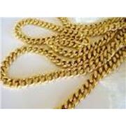 Chain Matte Gold Aluminium FC368 Curb 12 x 10mm per metre