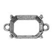 Claw Setting Rectangle 18x13mm - Glue in with links 