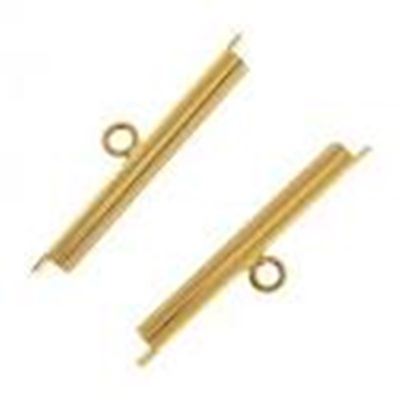 Tube Slide Ends 36mm Gold 2 Pcs