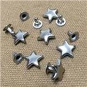 Spike Rivet Stud Star 16x15mm Antique Silver ea