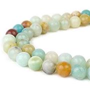 Semi Precious Round   Amazonite  8mm ea