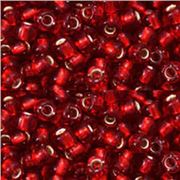 Toho Seed Bead Silver Lined Ruby 11/0 - Minimum 8g