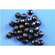 Plastic Hex Black Opaque 4mm - Minimum 8g