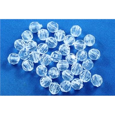 Plastic Hex Clear Transparent 4mm - Minimum 8g