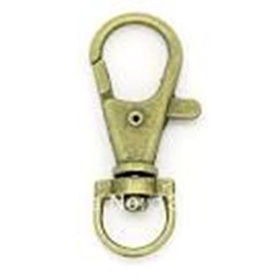 Clasp Parrot Swivel Antique Brass 35x13mm ea