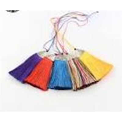 Tassel Polyester Antique Silver Findings 80x20 mm each