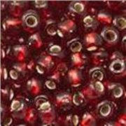 Toho Seed Bead Silver Lined Ruby 6/0 - Minimum 8g