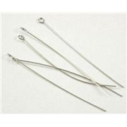 Eye Pins  Extra Fine Nickel 50mm Bag/50