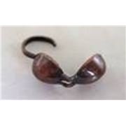 Callotte End Closing 5mm Antique Copper (per pair)