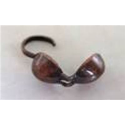 Callotte End Closing 5mm Antique Copper (per pair)