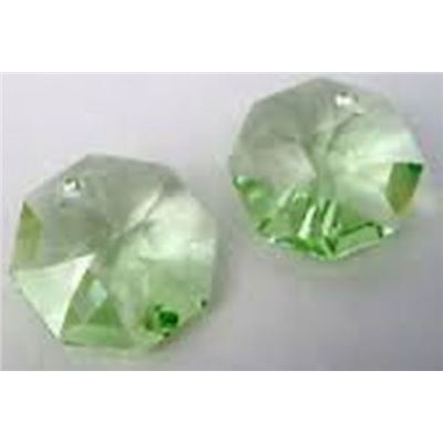 Preciosa Crystal Octagon 1 hole Light Peridot Transparent 14mm ea
