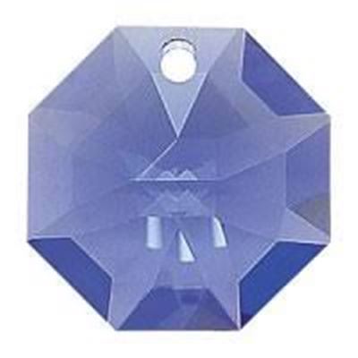 Preciosa Crystal Octagon 1 hole Sapphire Transparent 14mm ea
