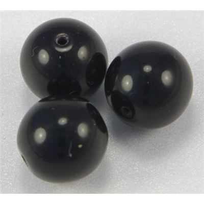 Tiffany Round Jet Transparent 3mm ea