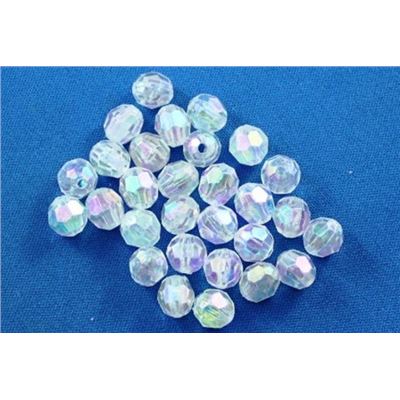 Plastic Hex Clear AB 6mm - Minimum 8g