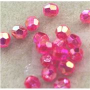 Plastic Hex Pink AB 6mm - Minimum 8g