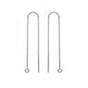 Earring Threads Stainless Steel 98mm per pair