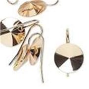 Earring 14mm Rivoli Setting No Bail Rose Gold (per pair)