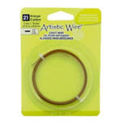  Artistic Wire 21 Gauge Flat 5mmx.75mm Antique Brass  0.91m ea