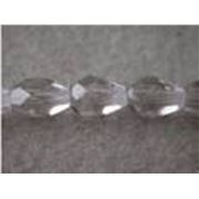 Preciosa Pear Fire Polished Faceted Crystal Transparent 20x9mm ea