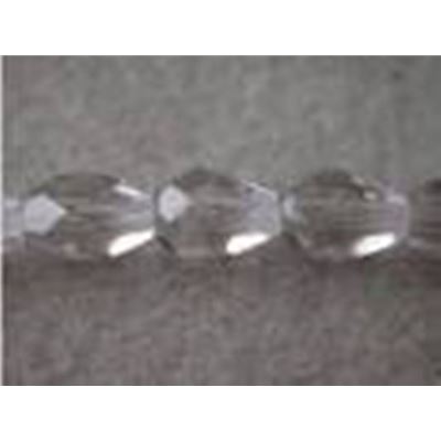 Preciosa Pear Fire Polished Faceted Crystal Transparent 20x9mm ea