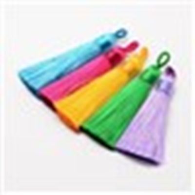 Tassel Polyester - Ice Silk Mixed Colours 67mm ea.