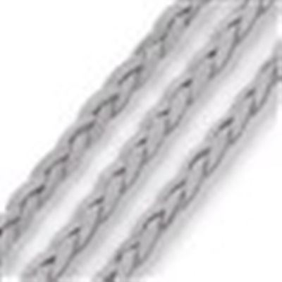 Faux Suede Braided Lace Cord Grey 3mm  per metre