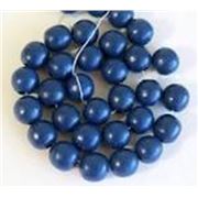 Wooden Round Blue 10mm ea