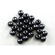 Wooden Round Black 10mm ea