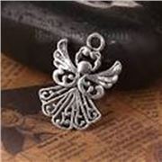 Charm Angel 20x14mm Antique Silver each