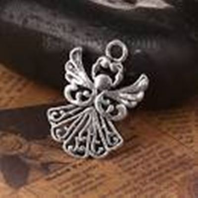 Charm Angel 20x14mm Antique Silver each