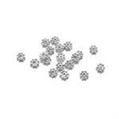 Filler Beads Daisy Spacer Silver 4mm ea