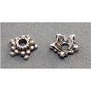 Bead Cap Star Shape Antique Silver 9x9mm ea