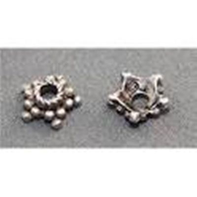 Bead Cap Star Shape Antique Silver 9x9mm ea