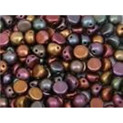 Czechmate Cabochon 7mm Metallic Bronze Iris 2 Hole each