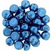 Czechmate Cabochon 7mm Saturated Metallic Cobalt 2 Hole each