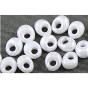Miyuki Drop Opaque White  3.4mm - Minimum 10g