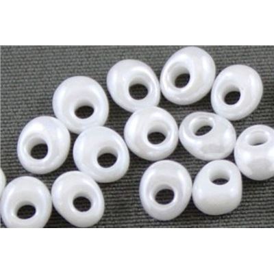 Miyuki Drop Opaque White  3.4mm - Minimum 10g