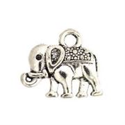 Charms Tibetan Style Elephant Alloy 14x11mm each