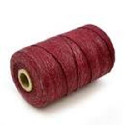 Irish Linen Waxed Country Red 1m per metre