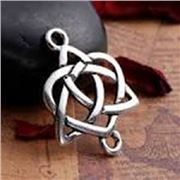 Connectors Celtic Knot 19x24mm Antique Silver each