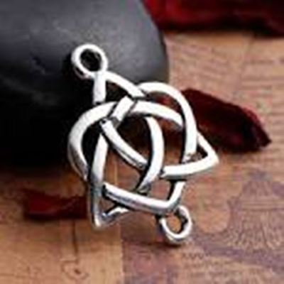 Connectors Celtic Knot 19x24mm Antique Silver each