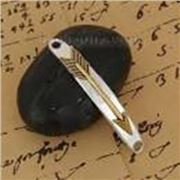 Arrowhead Connectors Gold & Silver 53x8mm ea.