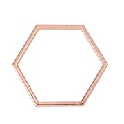 Connectors Honeycomb Rose Gold 23x20mm ea.