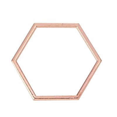 Connectors Honeycomb Rose Gold 23x20mm ea.