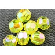 Plastic Hex Yellow AB 8mm - Minimum 8g
