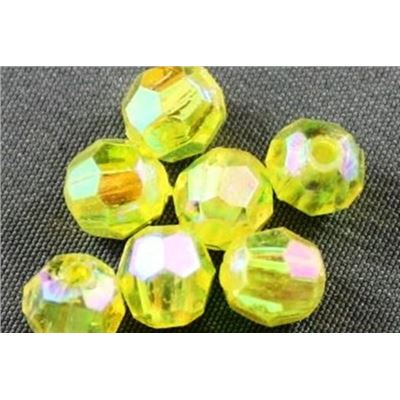 Plastic Hex Yellow AB 8mm - Minimum 8g