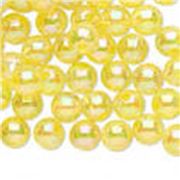 Plastic Pearl Yellow AB Transparent 8mm - Minimum 8g