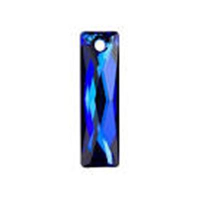 Swarovski Crystal Queen Baguette Pendant 25x7mm Bermuda Blue ea.